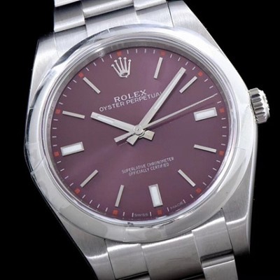 로렉스(ROLEX)오이스터 퍼페츄얼 레드 그레이프