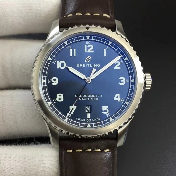 브라이틀링(Breitling)네비타이머 8 브라운 가죽스트랩