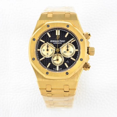 오데마피게 로얄오크 크로노 옐골 블루다이얼 브레이슬릿 Royal Oak Chronograph 26331ST YG/YG Blue/Gld OMF A7750