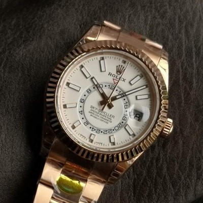 로렉스 레플리카 시계 [Premium] ROLEX 롤렉스 스카이 드웰러 오이스터 42mm 화이트 다이얼 오토매틱 메탈 시계 336935