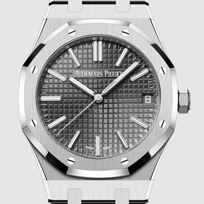 오데마피게 레플리카 시계 [Premium] AUDEMARS PIGUET 오데마피게 로얄오크 셀프와인딩 41mm 그레이 다이얼 오토매틱 메탈 시계 15510ST.OO.1320ST.10